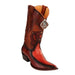 Men's King Exotic Teju Lizard 3x Toe Handcrafted Boots - Cognac Burnished