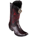 Men's King Exotic Caiman Belly Boots Dubai Toe Handcrafted Black Cherry