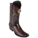 Men's King Exotic Caiman Belly Boots Dubai Toe Handcrafted Faded Brown