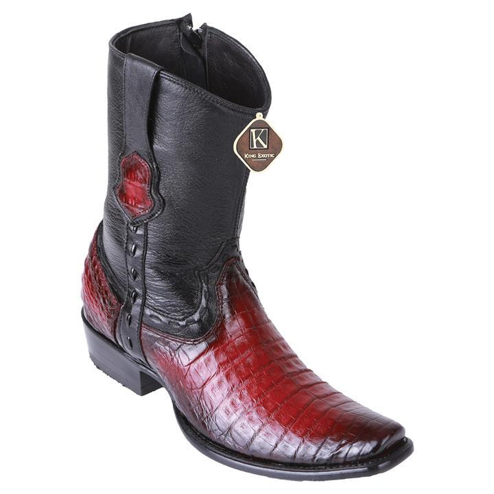 King Exotic Men's Dubai Toe Caiman Belly Boots