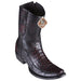 Men's King Exotic Caiman Belly Boots With Deer Dubai Toe Handmade Black Cherry (479BF8218)