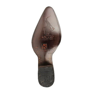 Mens King Exotic Caiman Hornback Cowboy Boots Brown (4980207)