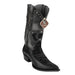 Men's King Exotic Elephant Skin 3x Toe Boots Black (495v27005)