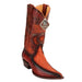 Men's King Exotic Elephant Skin 3x Toe Boots Cognac Burnished (495v27003) by King Exotic Boots