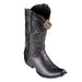 Men's King Exotic Elk Boots Dubai Toe Handcrafted Black (4795105)