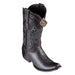 Men's King Exotic Elk Boots Dubai Toe Handcrafted Black