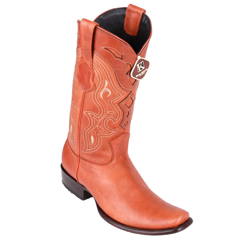 Men's King Exotic Lizard Boots With Inside Zipper Dubai Toe Handcrafted Faded Brown (479BF0716) main image 1