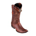 Men's King Exotic Leather Boots Dubai Toe Handcrafted Walnut