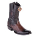 Men's King Exotic Lizard Boots—Handcrafted Faded Brown Dubai Toe