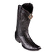 Men's King Exotic Ostrich Boots Dubai Toe Handcrafted Black (4790305) by King Exotic Boots