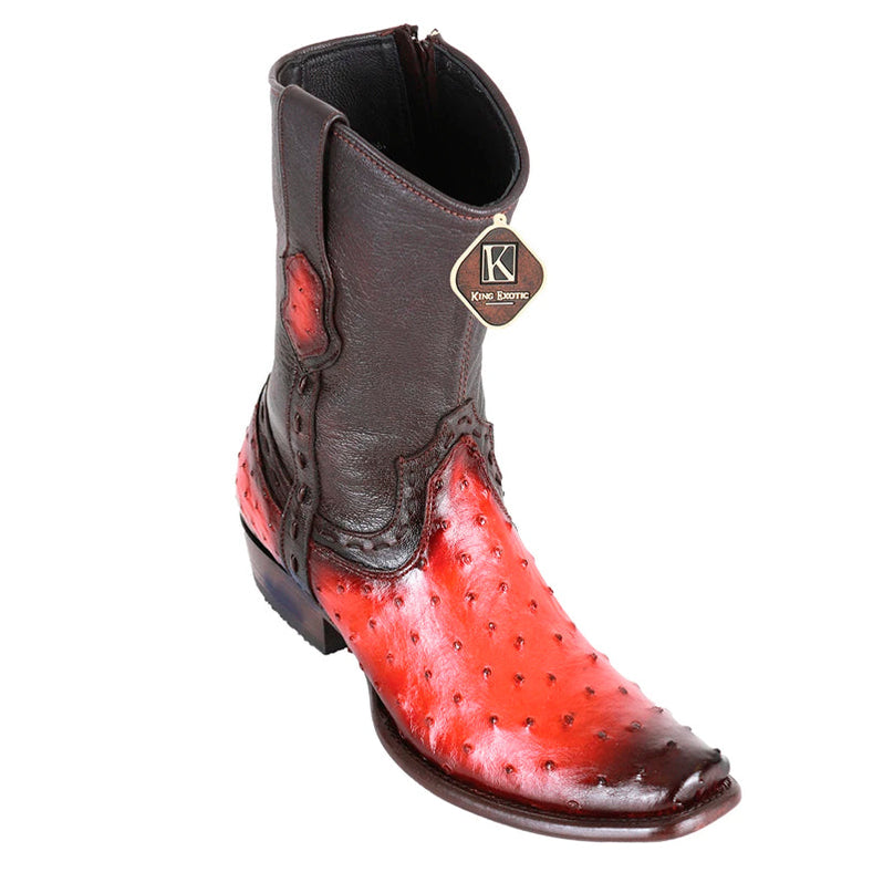 Men's King Exotic Python Boots Dubai Toe Handcrafted Black (479B5705)
