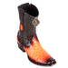 Men's King Exotic Ostrich Boots Dubai Toe Handcrafted Faded Buttercup
