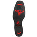 King Exotic Ostrich Leg Boots with Rubber Sole & Square Toe