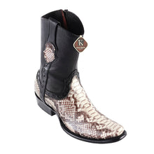 Men's King Exotic Python Boots Dubai Toe Handcrafted Natural (479B5749)