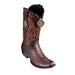 Men's King Exotic Python Boots Dubai Toe Handcrafted Rustic Cognac