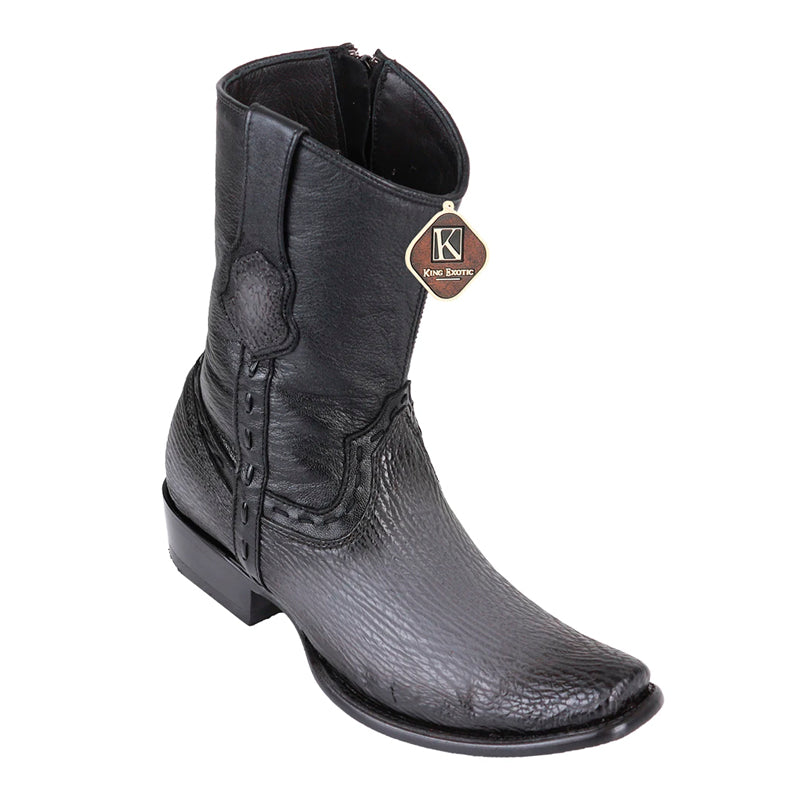 Men's King Exotic Genuine Sharkskin Boots 3x Toe Burnished Red (495v20912) main image 0
