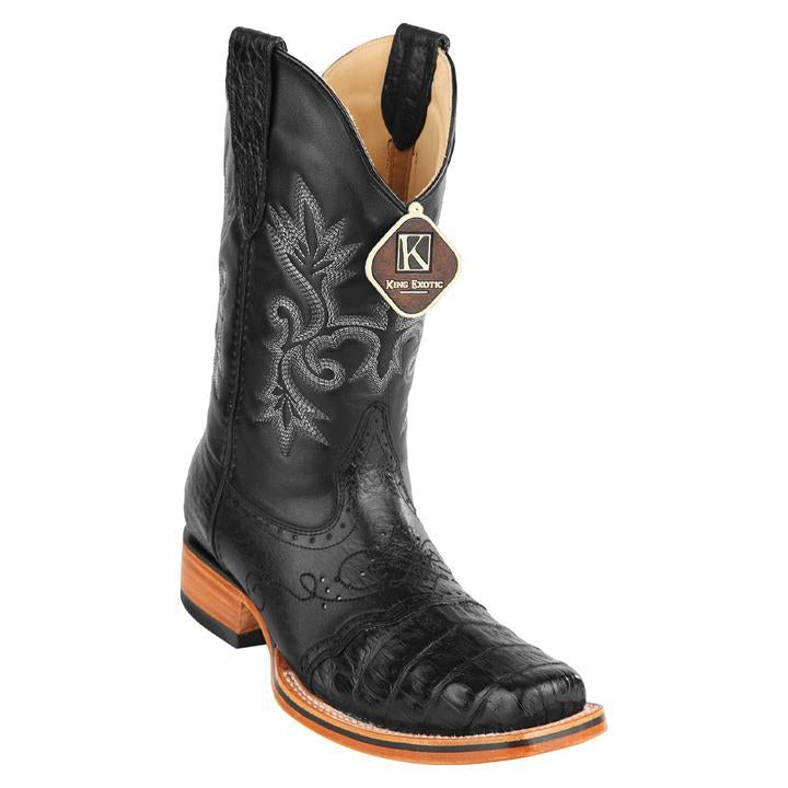 Men's King Exotic Snip Toe Pull Up Leather Boots Handmade Honey (4943851)