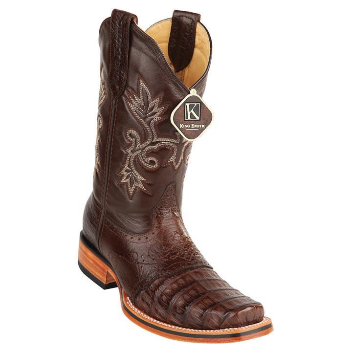 Men's King Exotic Snip Toe Pull Up Leather Boots Handmade Honey (4943851) main image 1