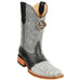 Men's King Exotic Snip Toe Caiman Belly Boots Handcrafted Gray