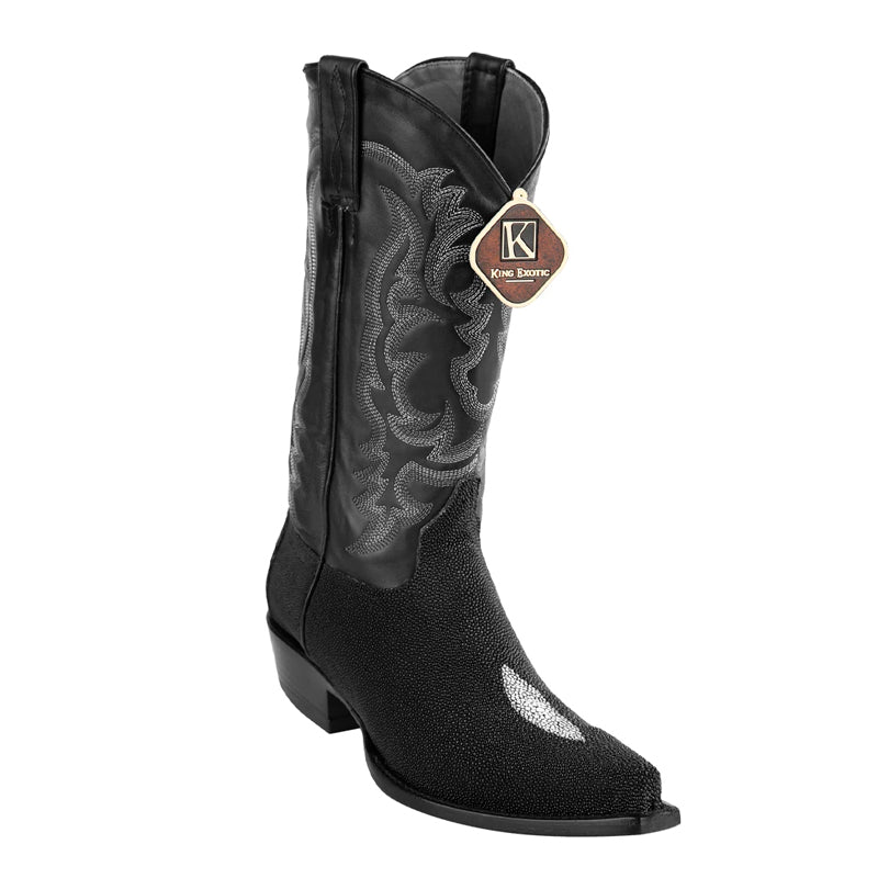 Men's King Exotic Snip Toe Rage Leather Boots Handmade Walnut (4949940)