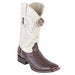 Men's King Exotic Square Toe Smooth Caiman Boots Handcrafted Brown (48221707) by King Exotic Boots