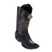 Men's King Exotic Stingray Boots Dubai Toe Handcrafted Black Single Stone