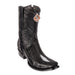 Men's King Exotic Stingray Boots Single Stone Dubai Toe Handmade Black