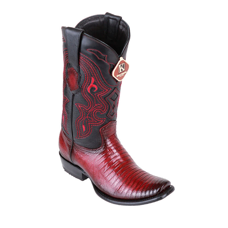 Men's King Exotic Teju Lizard Boots – European Toe, Handcrafted Black main image 0