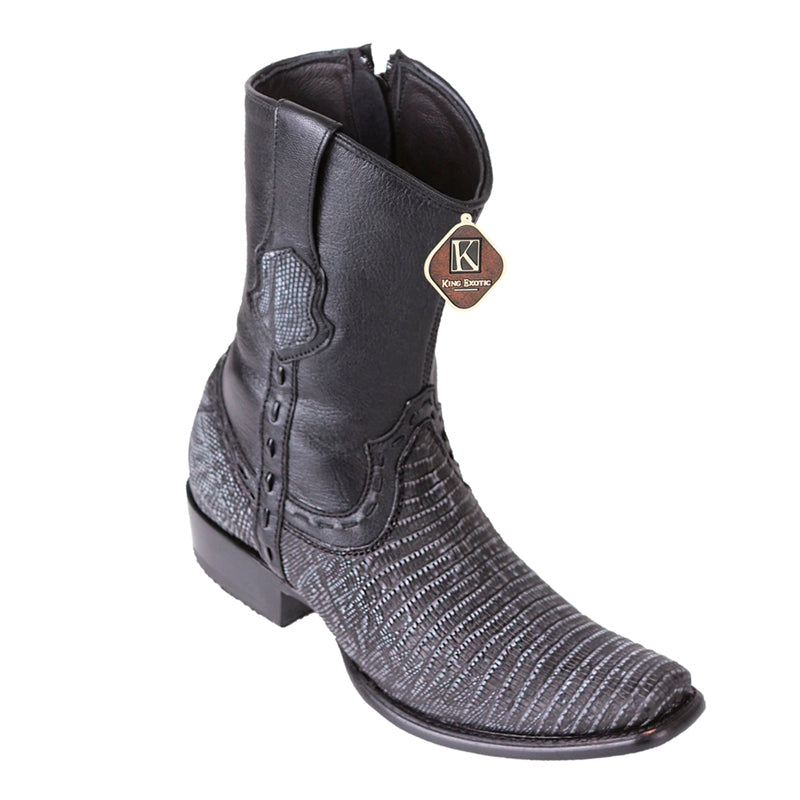 Men's King Exotic Boots Teju Lizard 3x Toe Brown (495vf0707) main image 1