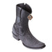 Men's King Exotic Teju Lizard Boots Dubai Toe Handcrafted Sanded Black (479B0774)