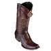 Men's King Exotic Teju Lizard Boots With Deer Dubai Toe Handcrafted Faded Brown (479F0716)