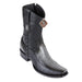Men's King Exotic Teju Lizard Boots With Deer Dubai Toe Handcrafted Faded Gray