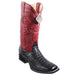 Men's King Exotic Wide Square Toe Caiman Boots Handmade Black 48221705