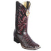 Men's King Exotic Wide Square Toe Caiman Boots Handmade Black Cherry 48221718