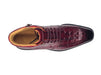 Carrucci Men's Alligator Embossed Lace-up Boots