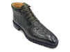 Carrucci Men's Alligator Embossed Lace-up Boots