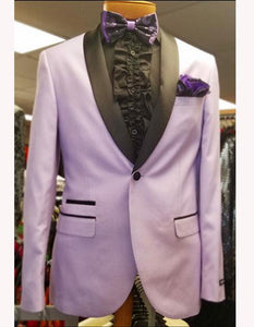 Men's Lavender ~ Lilact Shawl Suit Vested 3 Pieces