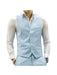 Men's Light Blue Adjustable Back Strap Wedding Men's Vest ~ Waistcoat