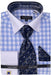 Mens Light Blue Check Dress Shirt