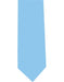 Men's Light Blue Polyester Extra Long Solid Neck Tie-Men's Neck Ties - Mens Dress Tie - Trendy Mens Ties
