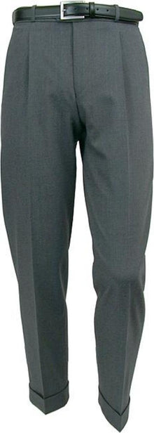 Mens Pleated Dress Pants Mizzani Light Gray Pleated Super 120's Wool premier quality italian fabric Dress Slacks  unhemmed unfinished bottom