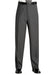 Flat Front Regular Rise Slacks Light Gray