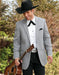 2 Button  Cowboy Dinner Jacket in Grey
