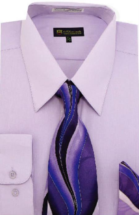 Affordable Clearance Cheap Mens Dress Shirt Sale Online Trendy - Lilac Solid Pattern Men's Dress Shirt