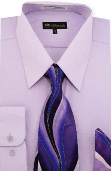 Affordable Clearance Cheap Mens Dress Shirt Sale Online Trendy - Lilac Solid Pattern Men's Dress Shirt