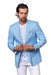 Men's Linen Blazer - Sky