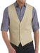 Linen Navy Blue Tuxedo Vest for Men