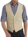 Linen Navy Blue Tuxedo Vest for Men