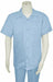 Mens Linen Walking Suit - Light Blue Summer Outfit - Mens Linen Suit