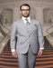 Men's Big And Tall Or Extra Long Tall Vested Three piece 100% Wool Italian XL Jacket + Blazer + Pants Dress Suit Solid Gray